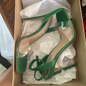 Steve Madden Jessenia Green Heels